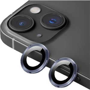 Metal Ring iPhone 14/14 Plus Lacivert Kamera Koruyucu