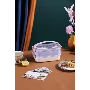 Bento Lunch Box Ofis-Okul Için Yeni Nesil Sefer Tası Taşınabilir Yemek Kutusu Çelik FF462