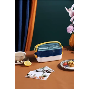 Bento Lunch Box Ofis-Okul Için Yeni Nesil Sefer Tası Taşınabilir Yemek Kutusu Çelik FF462