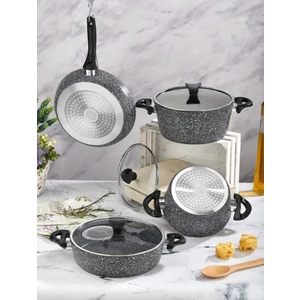 Master Cook 7 Parça Granit Tencere Seti