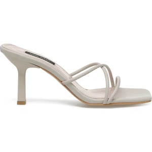 Nine West PARH 3FX Bej Kadın Topuklu Terlik