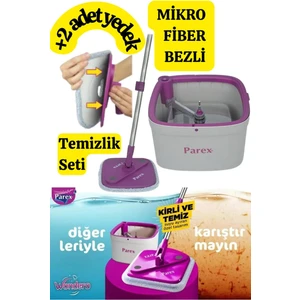 Wondero 2 Yedek Moplu Bezli Temiz Su ile Kirli Su ile Ayıran Otomatik Temizlik