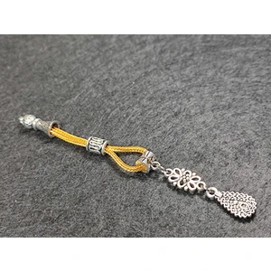 İskeçe Tesbih Usta İşçilikli Gümüş Kaplama Tesbih Püskülü