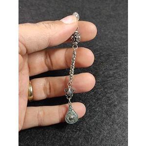 İskeçe Tesbih Usta İşçilikli Gümüş Kaplama Tesbih Püskülü