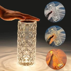 Diamond Table Lamp USB Charging Totch Lamp Cold Light Neutral Light Warm Light Kristal Gece Lambası