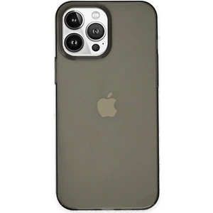 iPhone 13 Pro Kılıf Pc Sert Şeffaf Kapak - Siyah