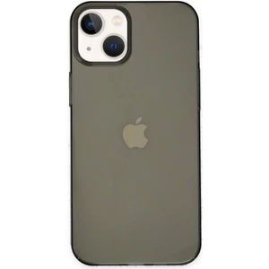 iPhone 13 Kılıf Pc Sert Şeffaf Kapak - Siyah