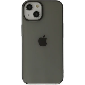 iPhone 14 Kılıf Pc Sert Şeffaf Kapak - Siyah