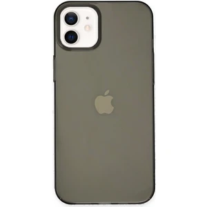 iPhone 11 Kılıf Pc Sert Şeffaf Kapak - Siyah