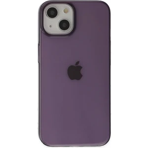 Happycase iPhone 14 Kılıf Pc Sert Şeffaf Kapak - Mor