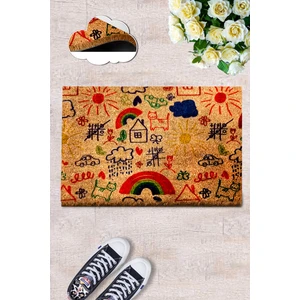 Chilai Home Coco Pingis Mat Doğal Koko Paspas,40x60 Cm Kıl Kapı Önü Paspası