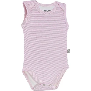 Pamuklu Bebek ÇıtÇıtlı Atlet Body Pembe Çizgili Zarf Yaka 0-36 ay