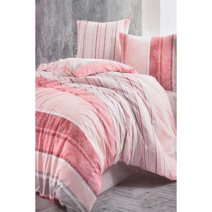 Ranforce Çift Kişilik Nevresim Takımı Serra Pembe