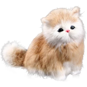 Gerçekçi Sondaj Kedi Şekli Peluş Simülasyon Doldurulmuş Hayvan Oyuncak (Yurt Dışından)