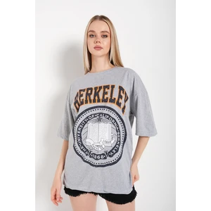 Kadın Oversize Berkeley Baskılı T-Shirt