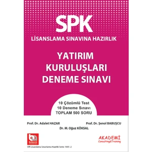 Akademi Consulting Training SPK Yatırım Kuruluşları Deneme Sınavı