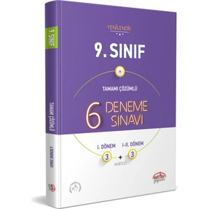Editör Yayınları 9. Sınıf 6 Fasiküllü Deneme Sınavı 2023