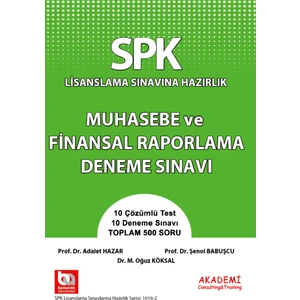 Akademi Consulting Training SPK Muhasebe ve Finansal Raporlama Deneme Sınavı