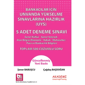 Akademi Consulting Training Bankacılar Için Unvanda Yükselme Sınavına Hazırlık 5 Adet Deneme Sınavı