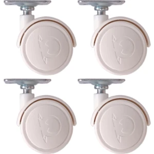 Adem Koç Plastik Oynak Tablalı Dolap Sehpa Masa Ayağı Mobilya Tekerleği 40 mm Polyemid (4 Adet)