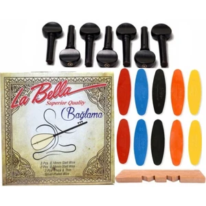 La Bella 0.18 Abanoz Burgu Tezene Eşik 4'lü Set