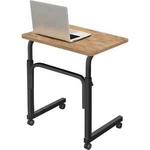 Yükseklik Ayarlı Laptop Sehpası - Atlantik Çam (Tekerli) 60 x 40 cm