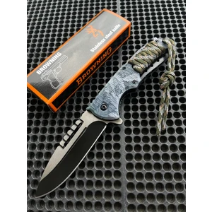 Browning Mavi Paracordlu Paslanmaz Çelik Çakı 21 cm