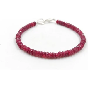 Doğal Taş 3-4mm Yakut Bileklik