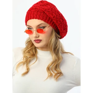 Elif İç Giyim Çift Kat Kırmızı Kadın Ressam Bere