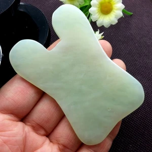 Store Yeşim Taşı Gua Sha Yüz Vücut Masaj Taşı Doğal Taş Yüz Cilt Bakımı