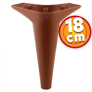 Lüks Mobilya Kanepe Sehpa Tv Ünitesi Koltuk Ayağı 18  Cm Kahverengi Baza Ayak