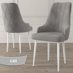 Concept Trex Serisi,  1.sınıf Babyface Kumaş Sandalye, Beyaz Metal Ayak