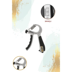 Konforlu 5-60 kg Ayarlanabilir Sayaçlı El ve Bilek Fitness Egzersiz Yay