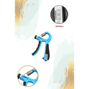 Konforlu 5-60 kg Ayarlanabilir Sayaçlı El ve Bilek Fitness Egzersiz Yay