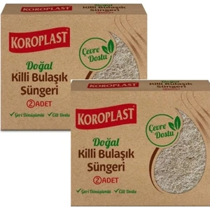 Bulaşık Süngeri Doğal Killi 2 x 2'li