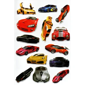 Sticker Kabartmalı A4 Boyutunda Stiker Defter, Planlayıcı Etiket, -(LIM067) - Araba