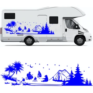 Melek Pazarı Kampçı Ayı, Çadır Kampı, Kamp Karavan Sticker- S1738