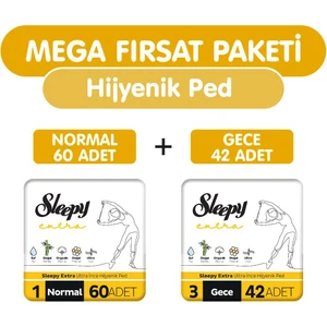 Extra Ultra Ince Hijyenik Ped 102 Adet Ped Mega Fırsat Paketi