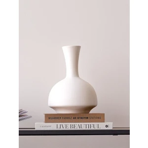 Beige & Stone Odessa Pure Vazo Dekoratif Obje