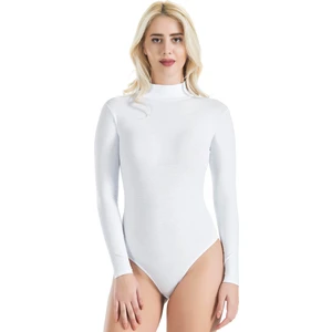 Derya Kurşun Uzun Kol Boğazlı Çıtçıtlı Kadın Body 322