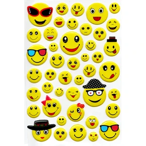 Sticker Kabartmalı A4 Boyutunda Stiker Defter, Planlayıcı Etiket, -(LIM205) - Sevimli Emoji