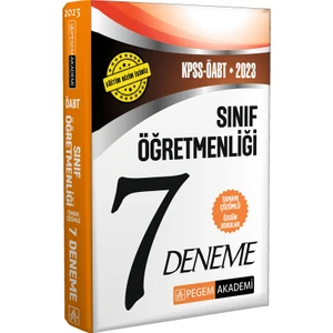 Pegem Akademi Yayıncılık 2023 KPSS ÖABT Sınıf Öğretmenliği 7 Deneme
