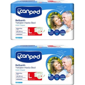 Polietilen Belbantlı Yetişkin Hasta Bezi L Beden 30/lu 2 Paket