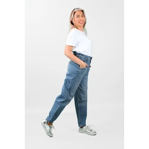 Kadın Beli Lastikli Kot Pantolon 2JA/5910
