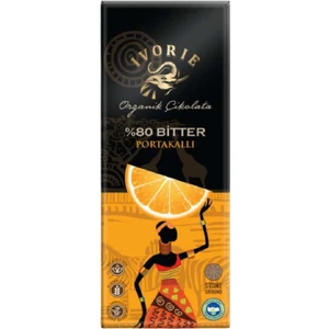 Ivorıe Organik Çikolata %80 Bitter Portakal 40 gr