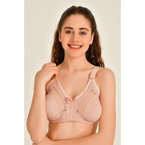 Kadın Dantel Detaylı Büyük Beden D Cup Toparlayıcı Rahat Sütyen