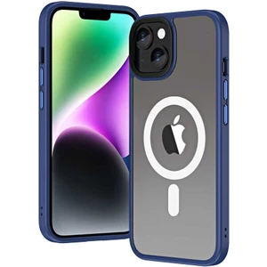 iPhone 14 Plus Uyumlu (14 Plus) Hibrit Serisi Wireless Şarj Özellikli Magic Magsafe Kılıf