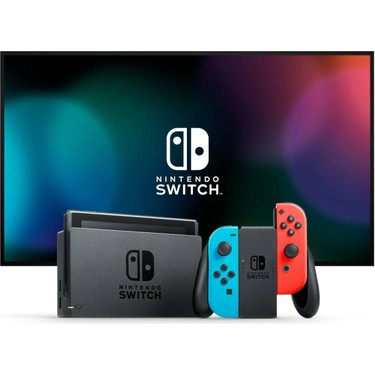 Nintendo Switch nicomiho Nintendo Switch Konsol Neon Red Blue Joy / Con - Yeni V2 Fiyatı