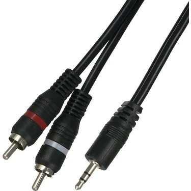 Alfais 4794S 3.5mm Stereo To 2rca Aux Ses Kulaklık Çevirici Kablosu (1.8