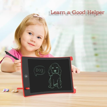 Pazariz Writing Tablet LCD 8.5 Inç Dijital Kalemli Çizim Yazı Tahtası Grafik Not Yazma Eğitim